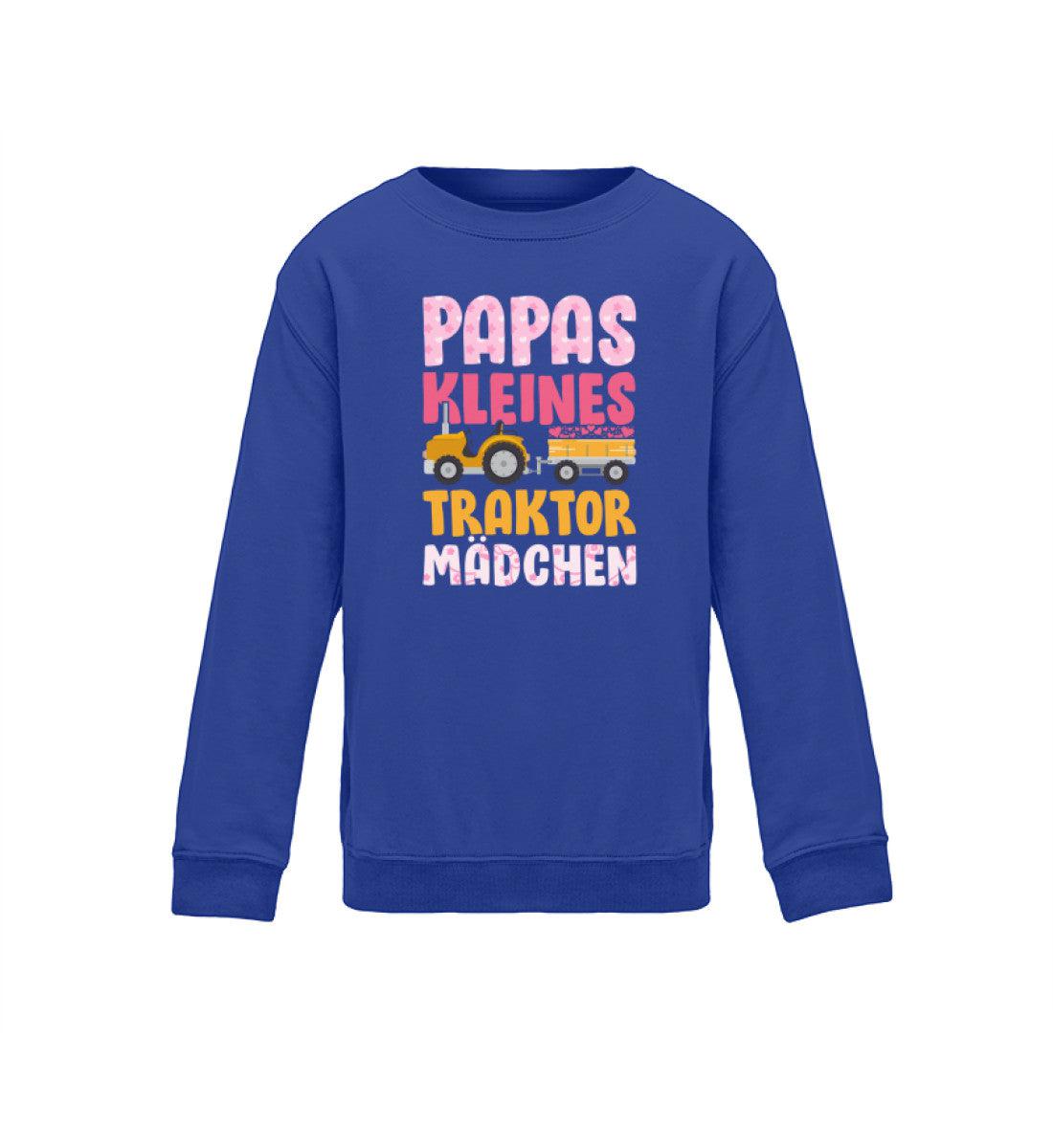 Papas kleines Traktormädchen · Kinder Sweatshirt-Kinder Sweatshirt-Royal Blue-12/14 (152/164)-Agrarstarz