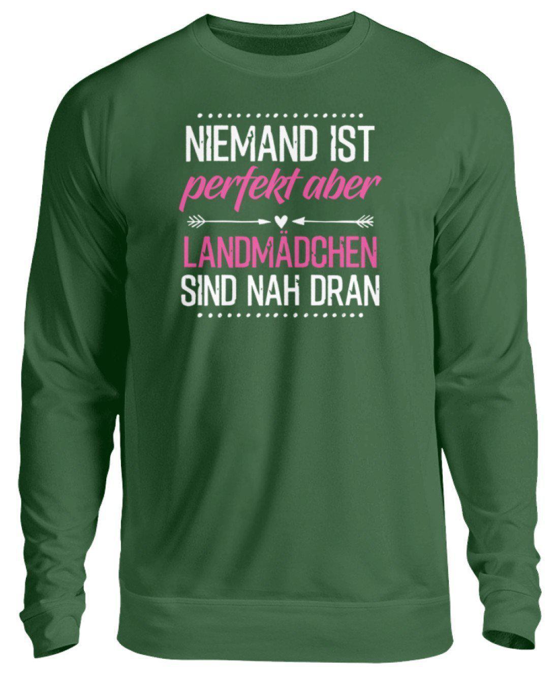 Perfekt Landmädchen · Unisex Sweatshirt Pullover-Unisex Sweatshirt-Bottle Green-S-Agrarstarz