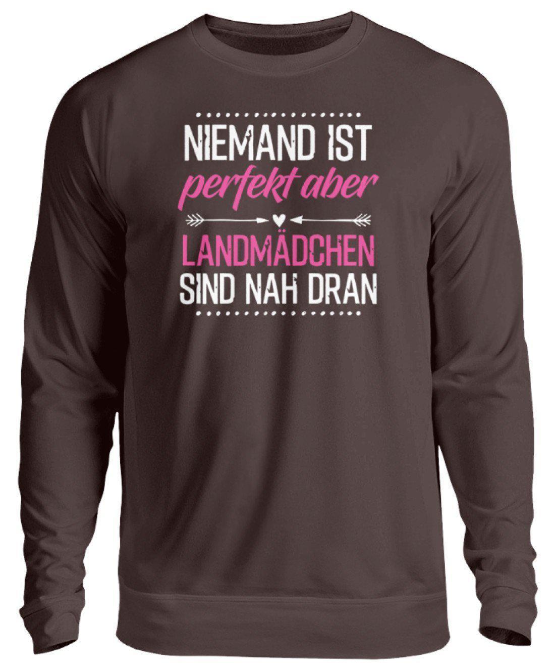 Perfekt Landmädchen · Unisex Sweatshirt Pullover-Unisex Sweatshirt-Hot Chocolate-S-Agrarstarz