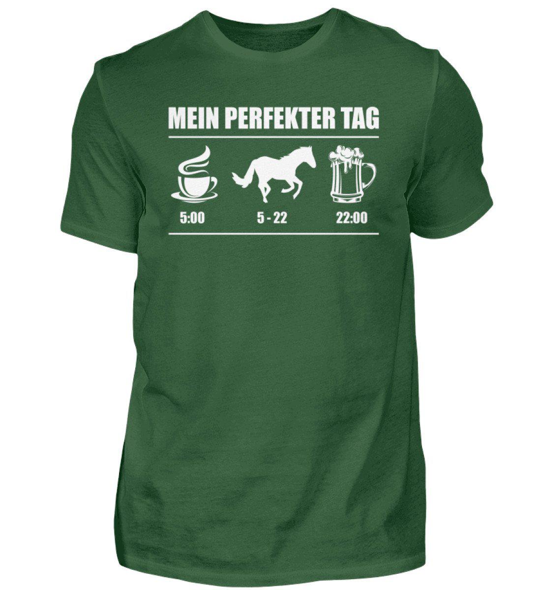 Perfekter Tag Pferd 2 · Herren T-Shirt-Herren Basic T-Shirt-Bottle Green-S-Agrarstarz