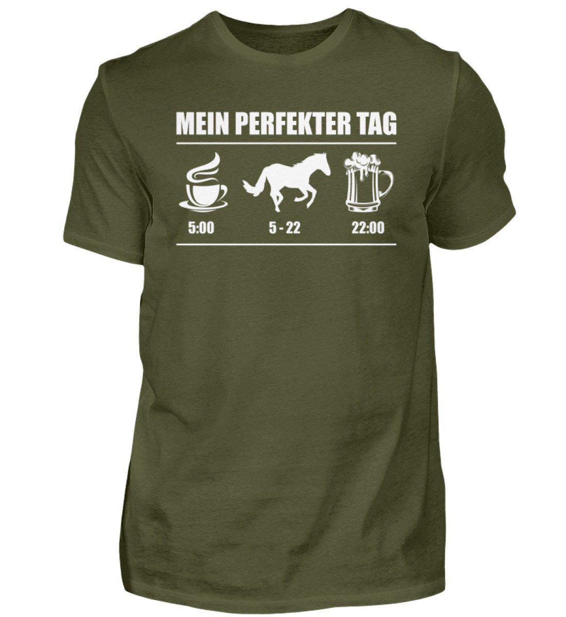 Perfekter Tag Pferd 2 · Herren T-Shirt-Herren Basic T-Shirt-Urban Khaki-S-Agrarstarz