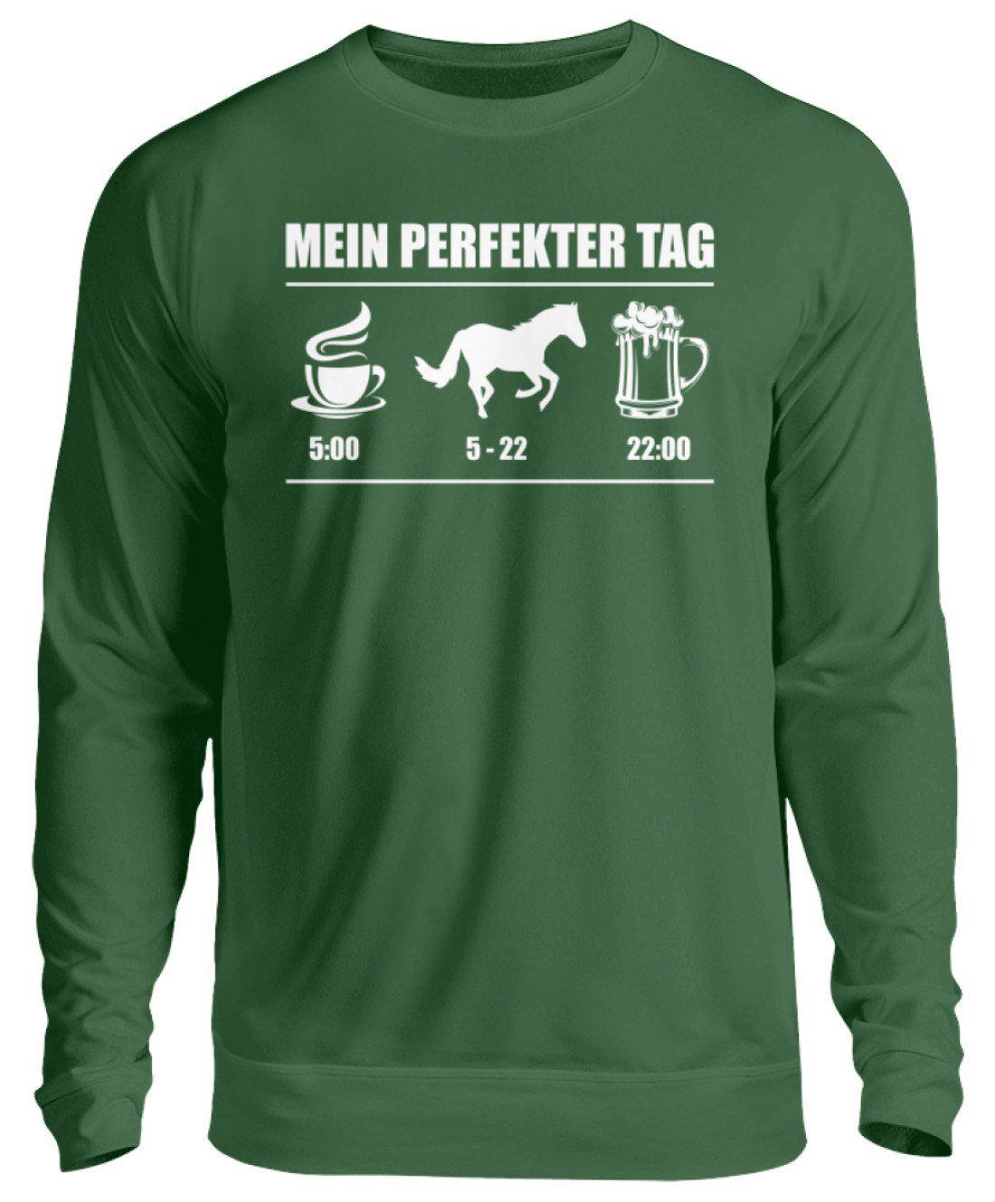 Perfekter Tag Pferd 2 · Unisex Sweatshirt Pullover-Unisex Sweatshirt-Bottle Green-S-Agrarstarz