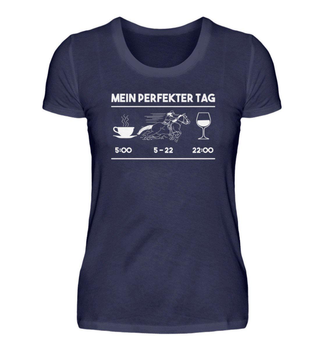 Perfekter Tag Pferd · Damen T-Shirt-Damen Basic T-Shirt-Navy-S-Agrarstarz