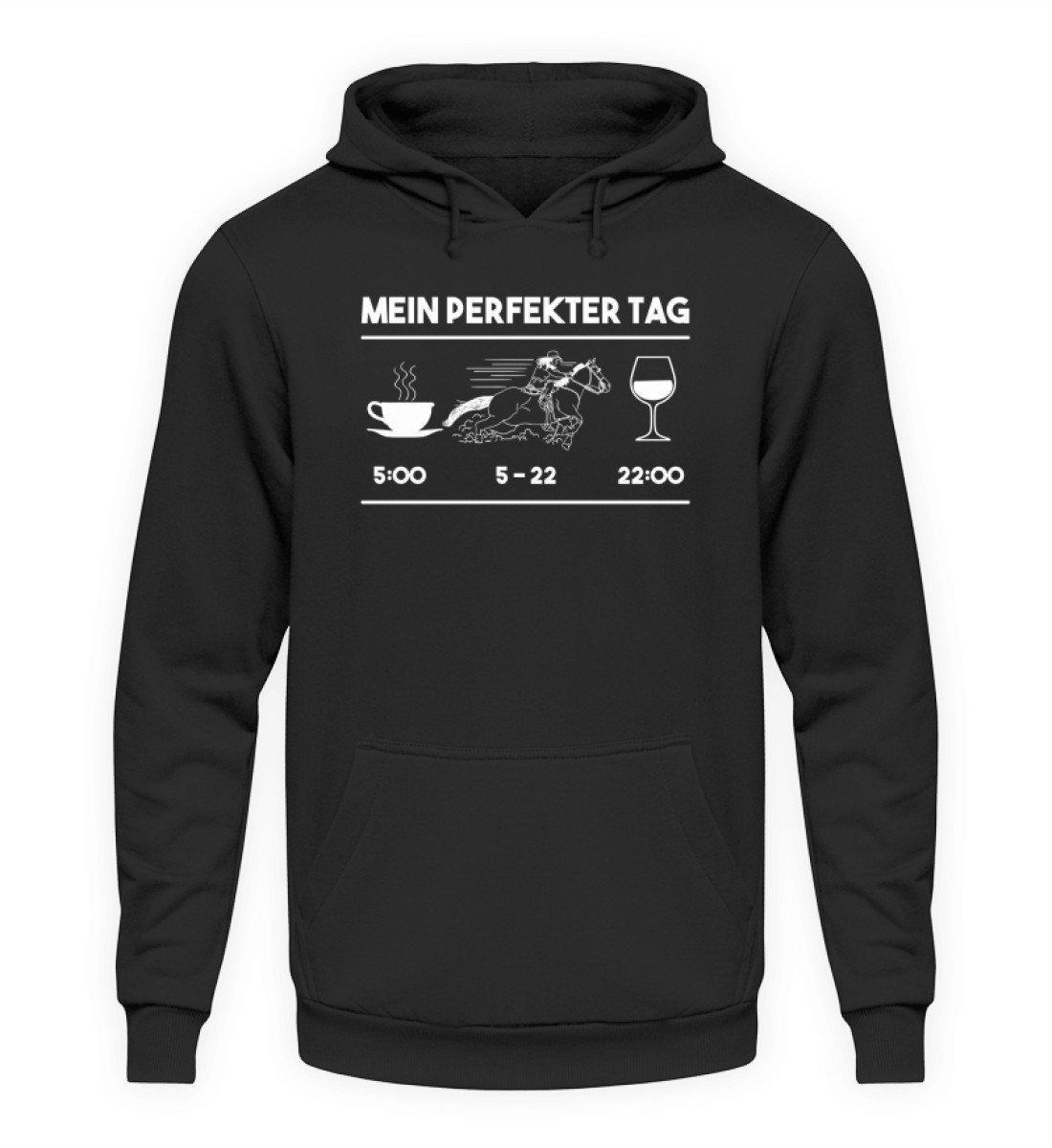 Perfekter Tag Pferd · Unisex Kapuzenpullover Hoodie-Unisex Hoodie-Jet Black-S-Agrarstarz