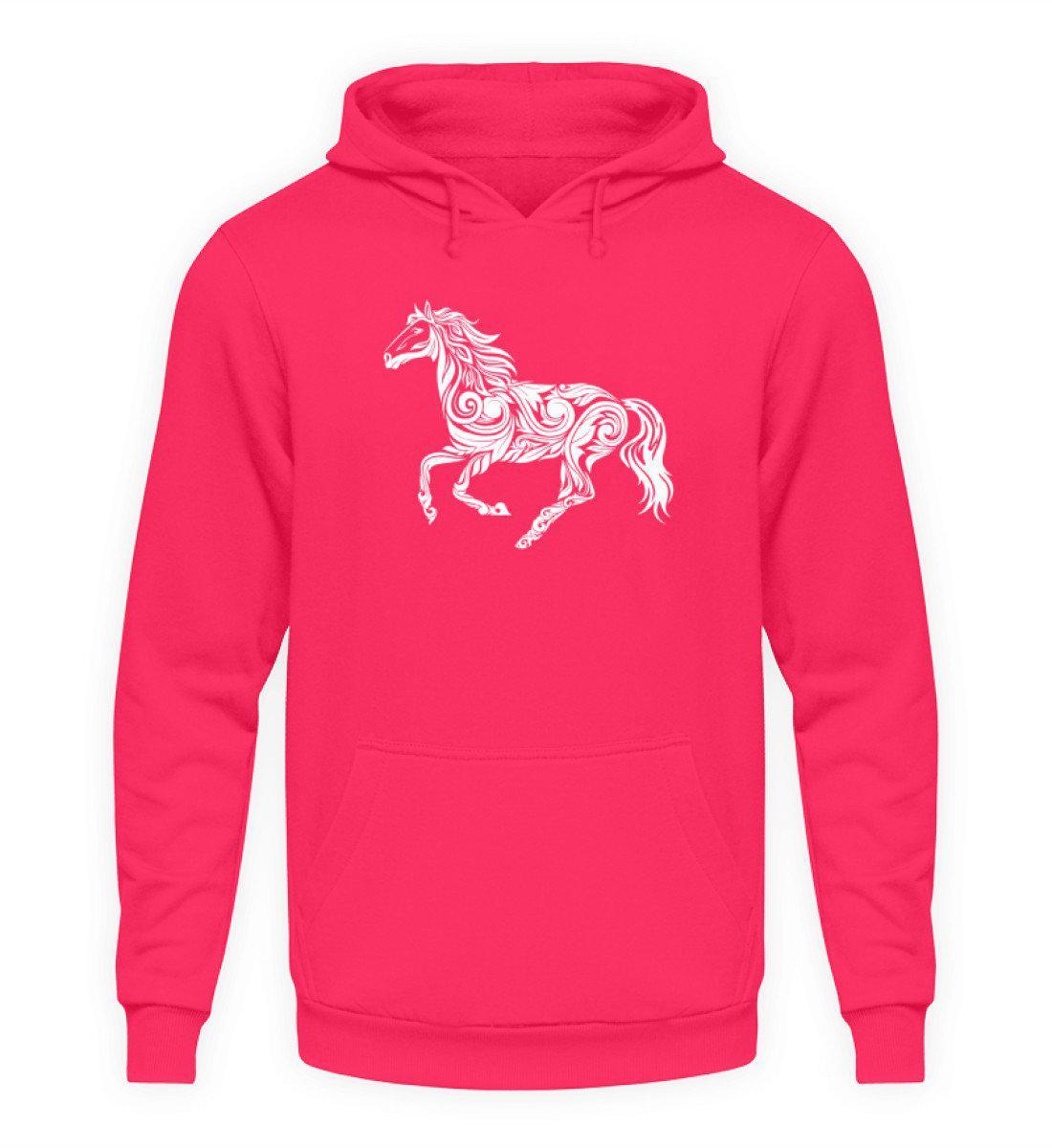 Pferd Abstrakt · Unisex Kapuzenpullover Hoodie-Unisex Hoodie-Hot Pink-S-Agrarstarz