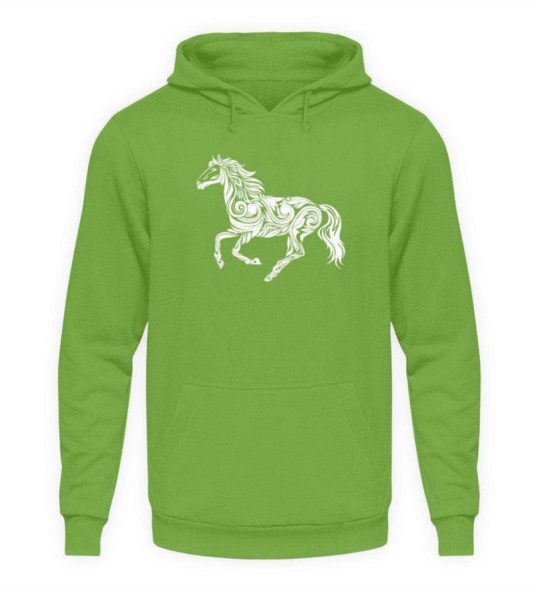 Pferd Abstrakt · Unisex Kapuzenpullover Hoodie-Unisex Hoodie-LimeGreen-S-Agrarstarz