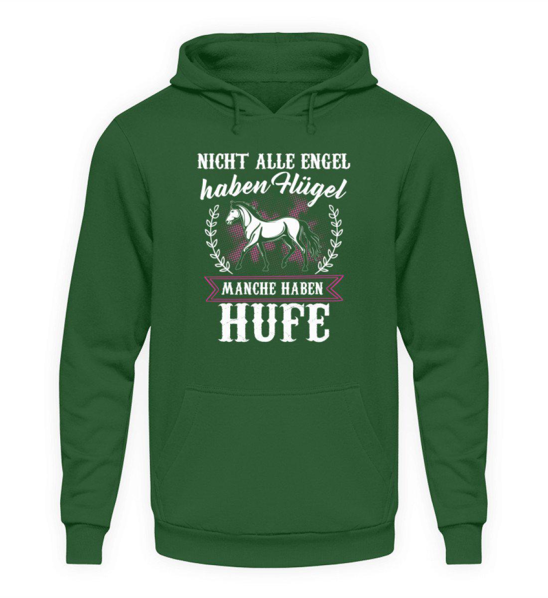Pferd Hufe statt Flügel · Unisex Kapuzenpullover Hoodie-Unisex Hoodie-Bottle Green-S-Agrarstarz