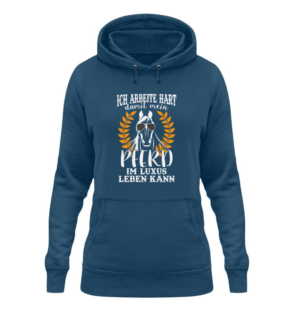 Pferd Luxus · Damen Hoodie-Damen Hoodie-Airforce Blue-XS-Agrarstarz