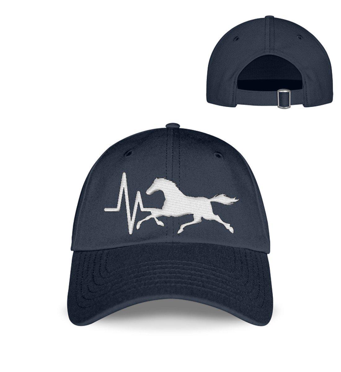 Pferde Heartbeat · Kappe-Baseball Cap mit Stick-Deep Navy-Einheitsgröße-Agrarstarz