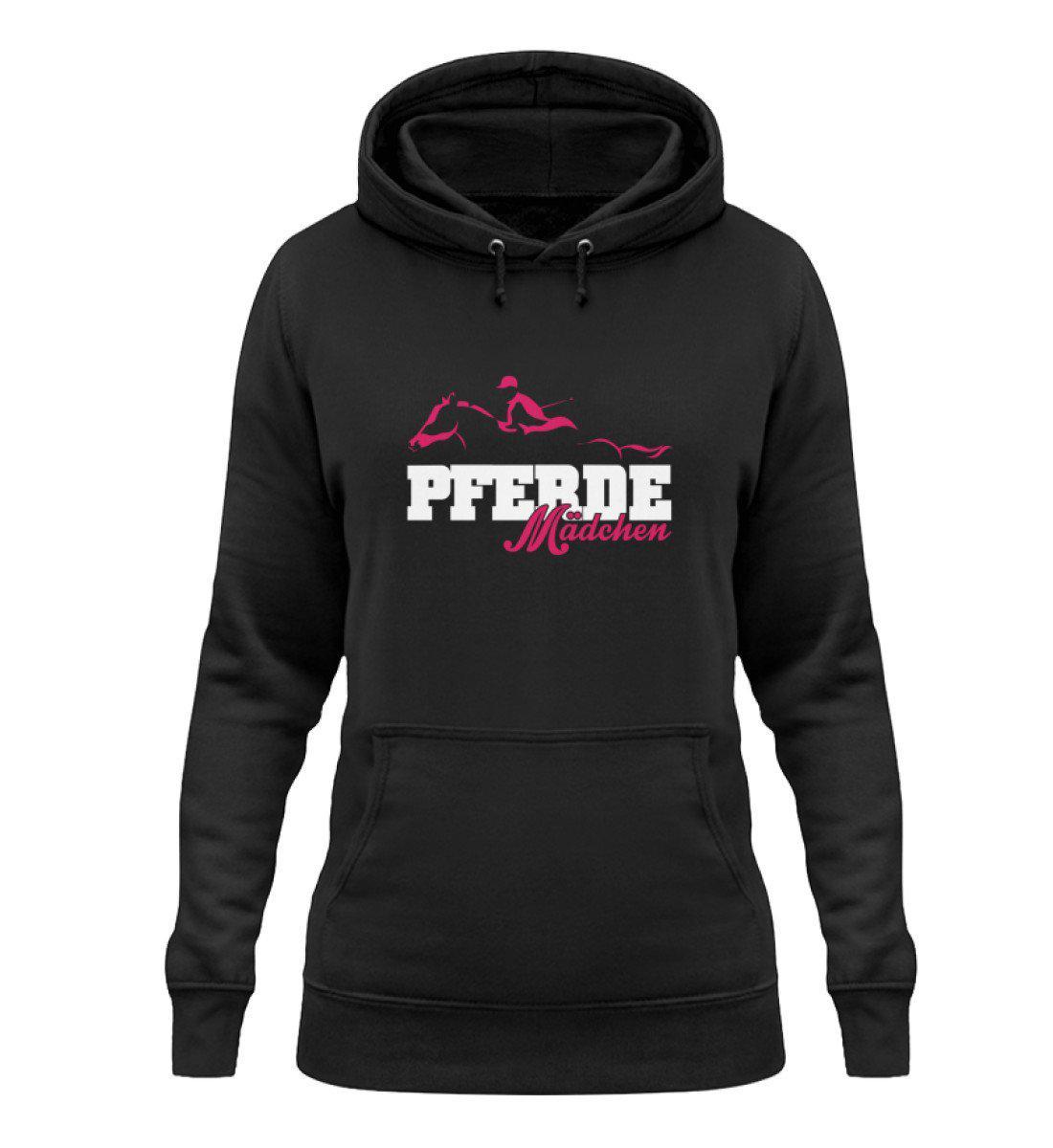 Pferde Mädchen · Damen Hoodie-Damen Hoodie-Jet Black-XS-Agrarstarz