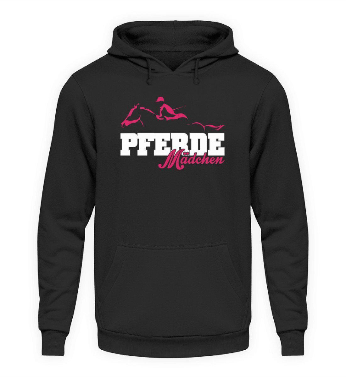 Pferde Mädchen · Unisex Kapuzenpullover Hoodie-Unisex Hoodie-Jet Black-S-Agrarstarz