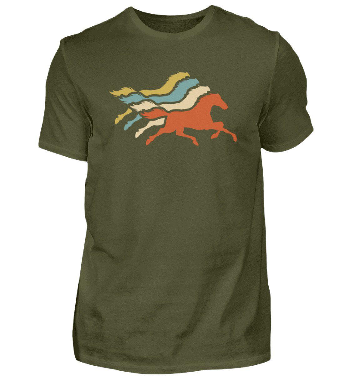 Pferde Retro · Herren T-Shirt-Herren Basic T-Shirt-Agrarstarz