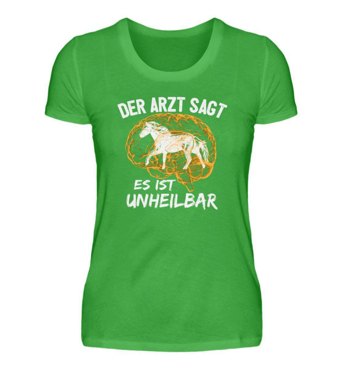 Pferde unheilbar · Damen T-Shirt-Damen Basic T-Shirt-Green Apple-S-Agrarstarz
