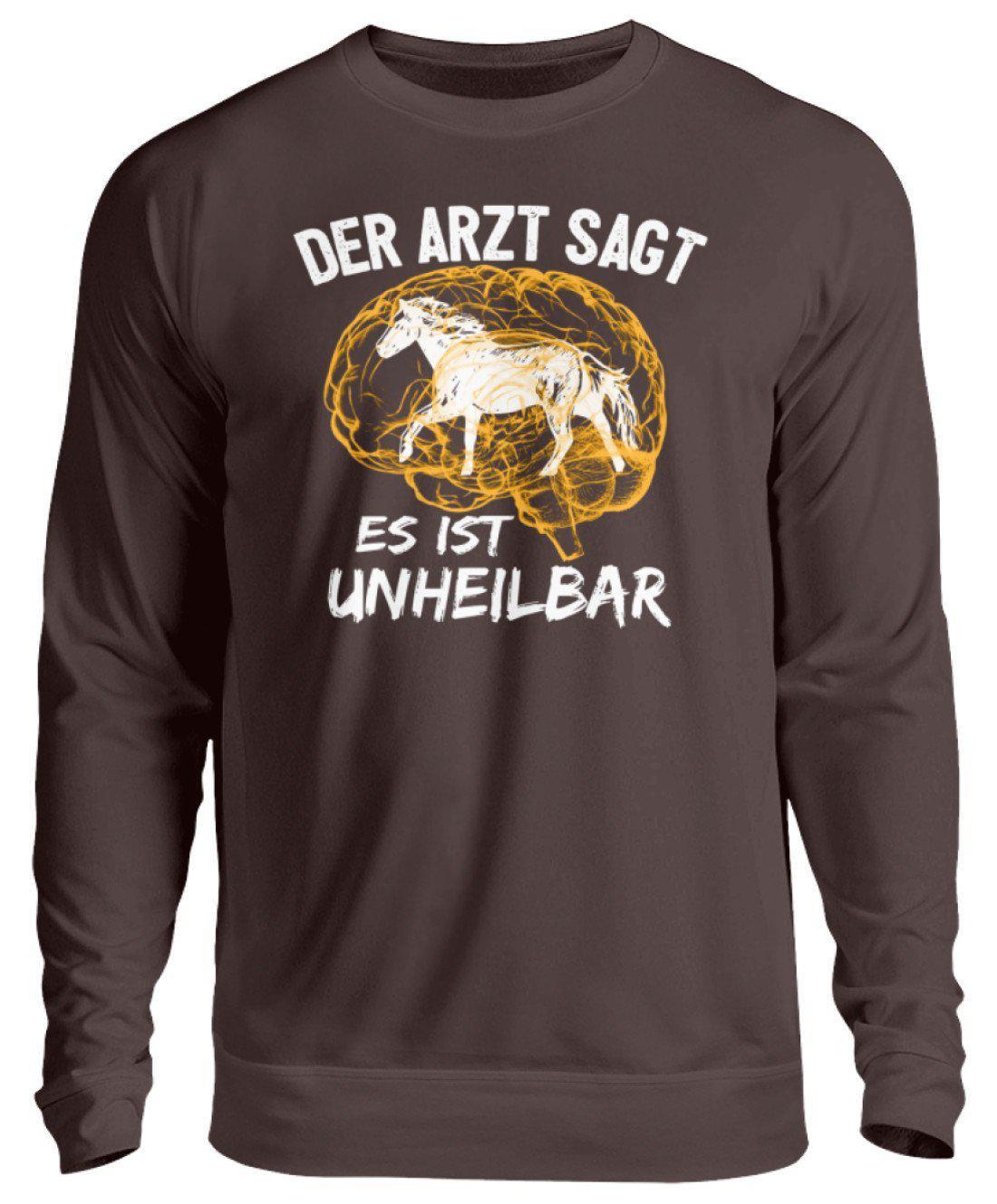 Pferde unheilbar · Unisex Sweatshirt Pullover-Unisex Sweatshirt-Hot Chocolate-S-Agrarstarz