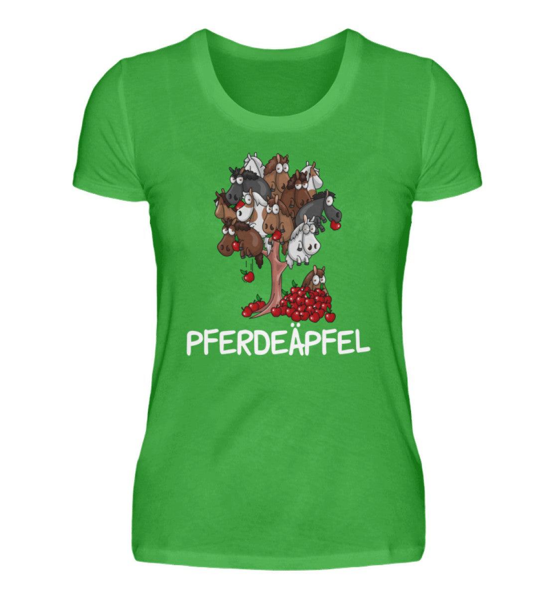 Pferdeäpfel · Damen T-Shirt-Damen Basic T-Shirt-Green Apple-S-Agrarstarz