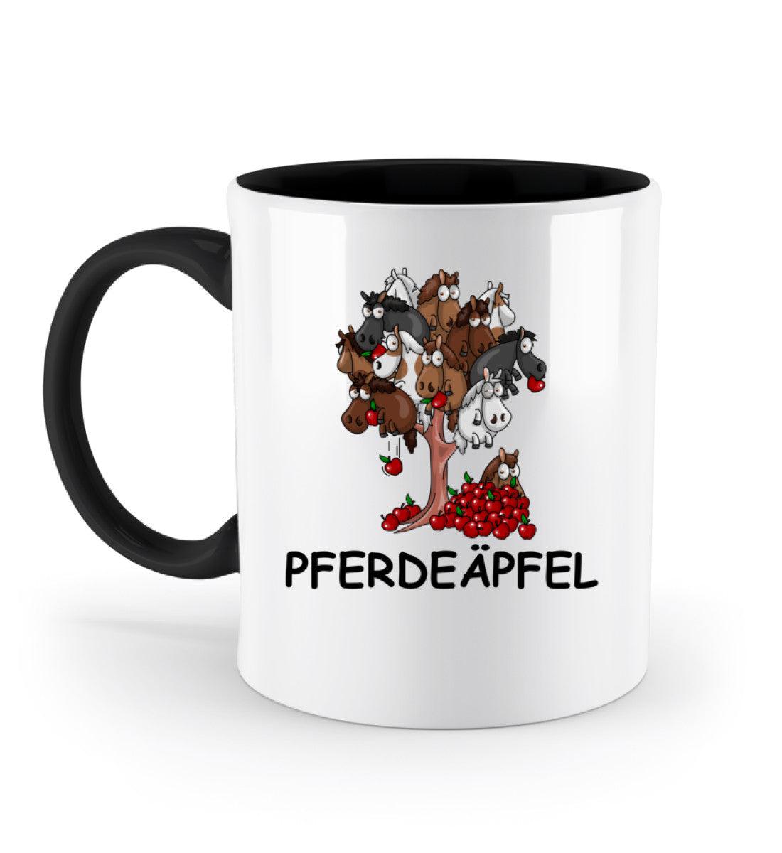 Pferdeäpfel · Keramik Tasse zweifarbig-Keramik Tasse Zweifarbig-Black-330ml-Agrarstarz