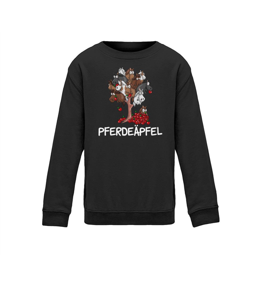 Pferdeäpfel · Kinder Sweatshirt-Kinder Sweatshirt-Jet Black-12/14 (152/164)-Agrarstarz