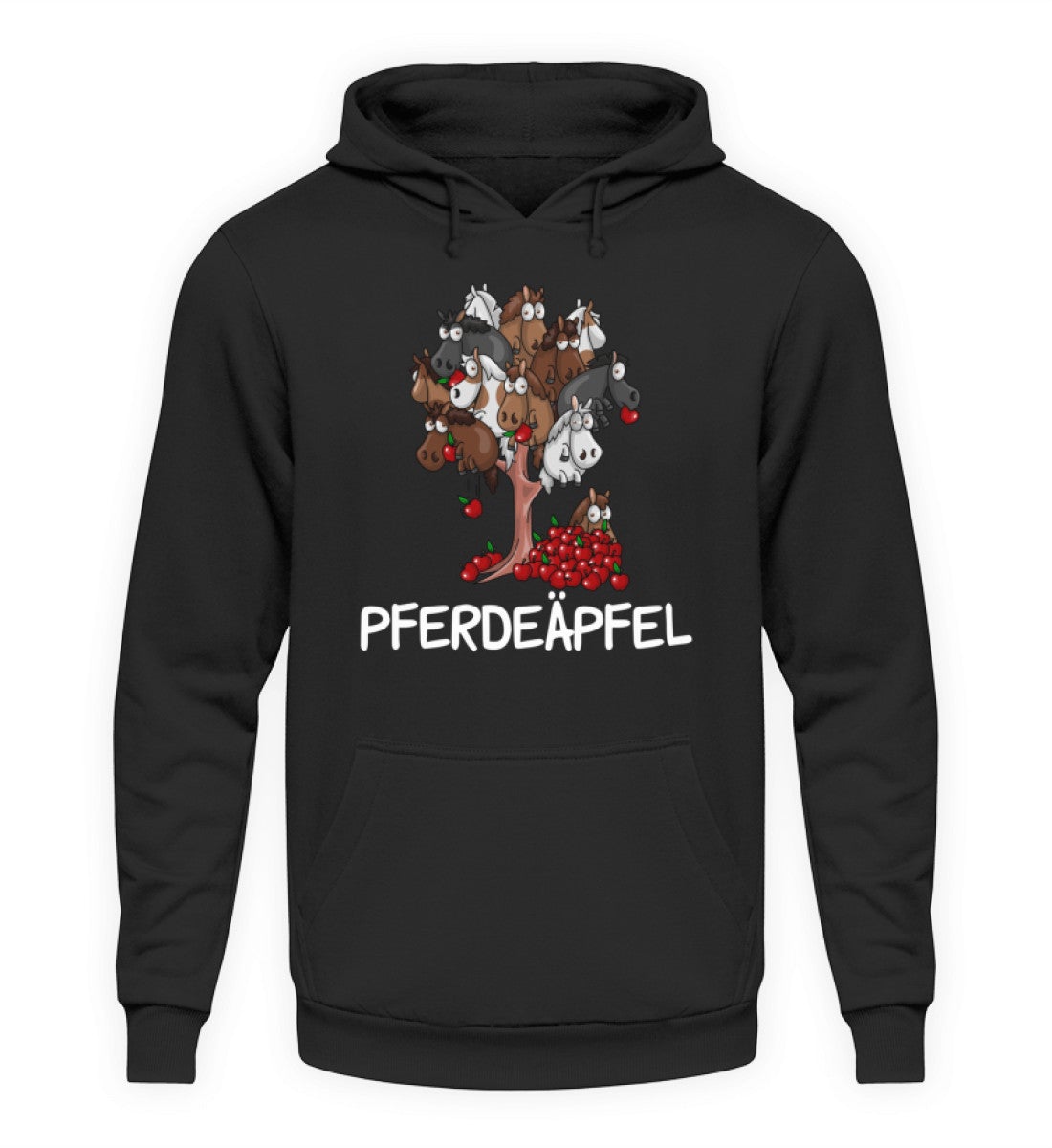 Pferdeäpfel · Unisex Kapuzenpullover Hoodie-Unisex Hoodie-Deep Black-S-Agrarstarz