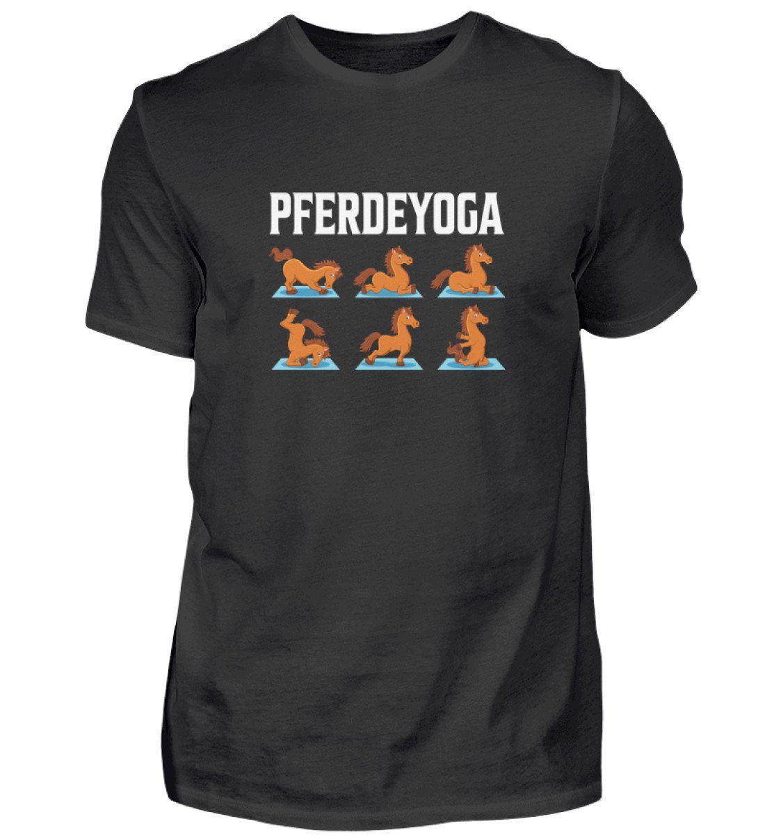 Pferdeyoga · Herren T-Shirt-Herren Basic T-Shirt-Black-S-Agrarstarz