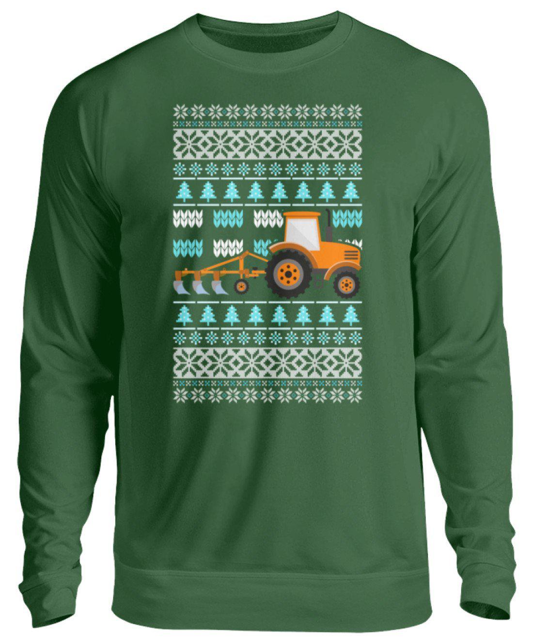Pflug 2 Ugly Christmas · Unisex Sweatshirt Pullover-Unisex Sweatshirt-Bottle Green-S-Agrarstarz