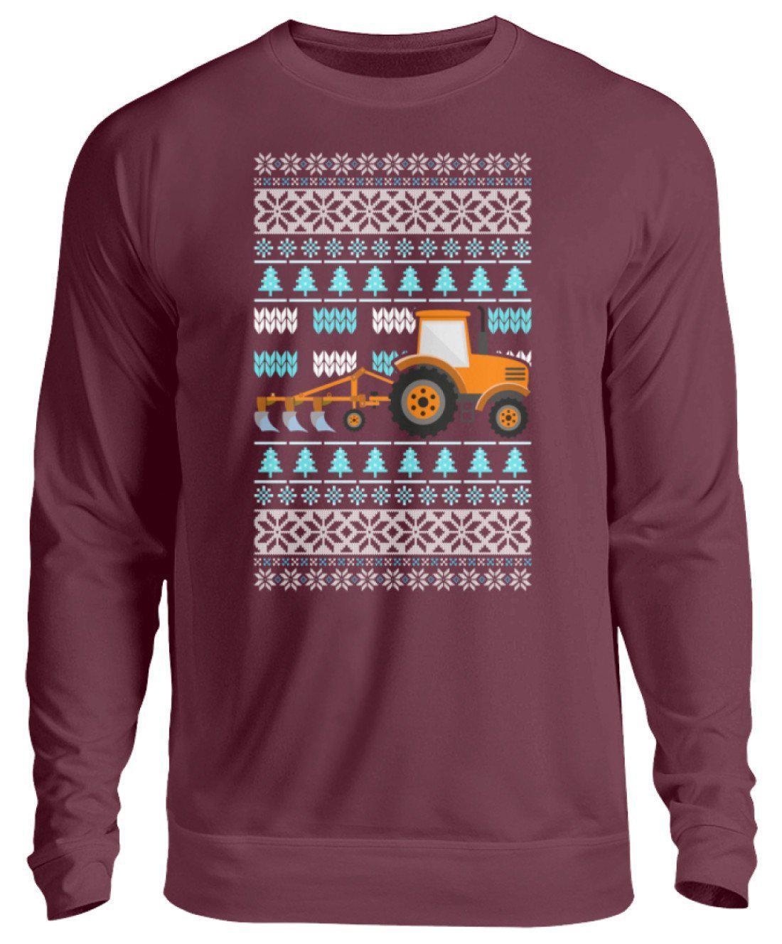 Pflug 2 Ugly Christmas · Unisex Sweatshirt Pullover-Unisex Sweatshirt-Burgundy-S-Agrarstarz