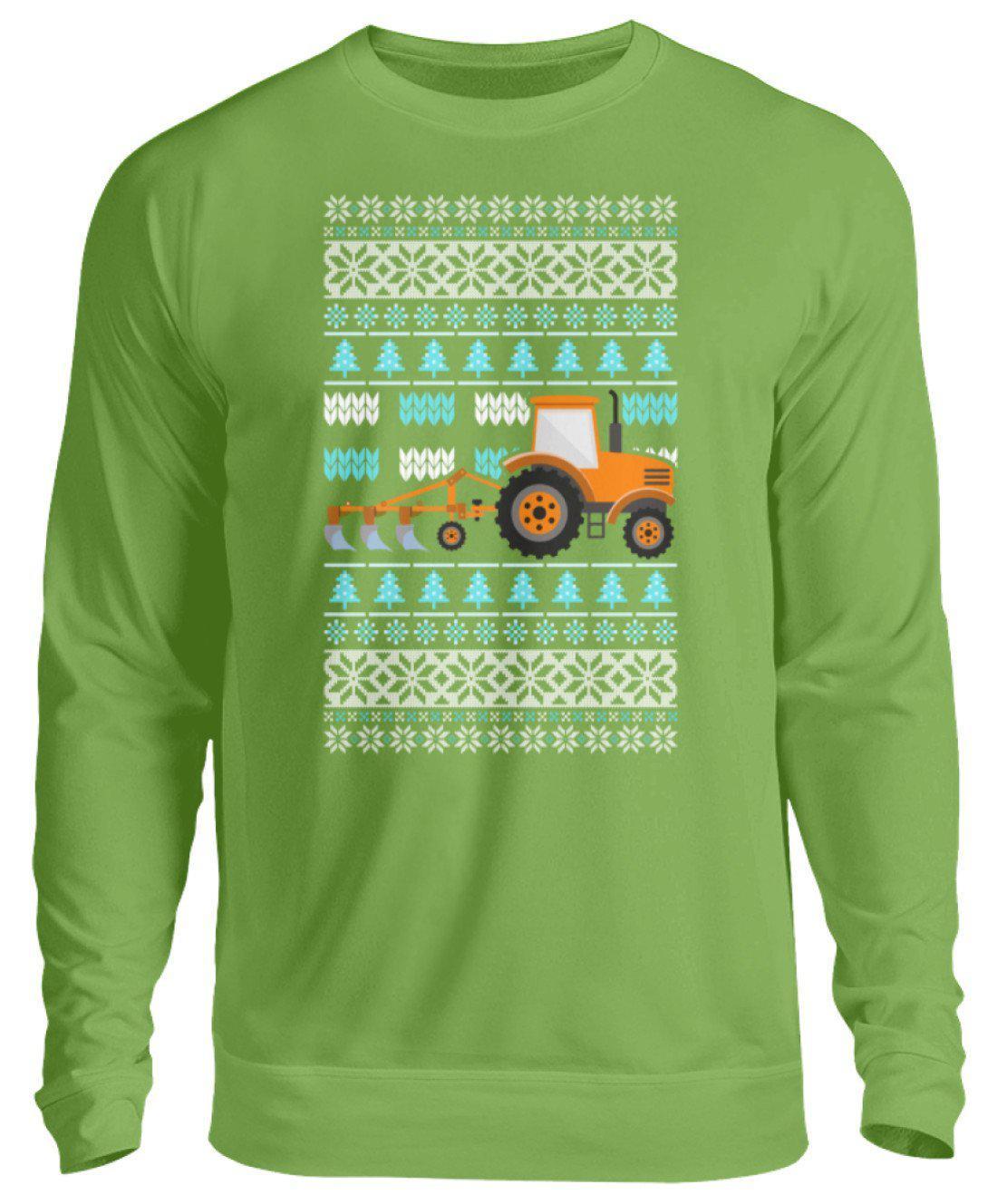 Pflug 2 Ugly Christmas · Unisex Sweatshirt Pullover-Unisex Sweatshirt-LimeGreen-S-Agrarstarz