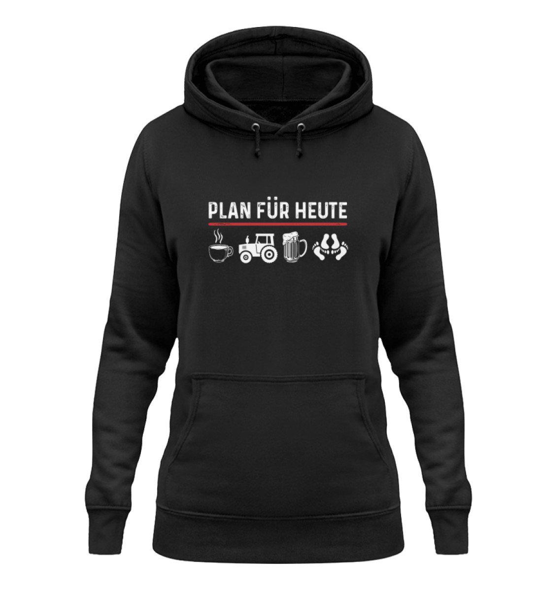 Plan für Heute 2 · Damen Hoodie-Damen Hoodie-Jet Black-XS-Agrarstarz