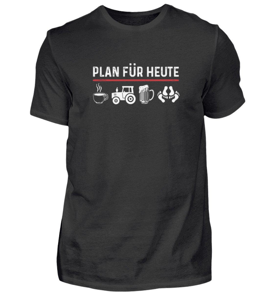 Plan für Heute 2 · Herren T-Shirt-Herren Basic T-Shirt-Black-S-Agrarstarz