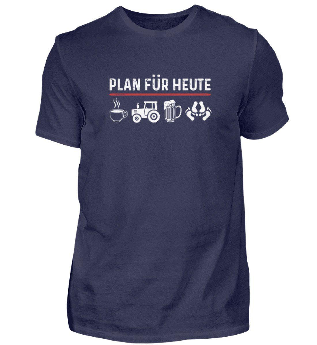 Plan für Heute 2 · Herren T-Shirt-Herren Basic T-Shirt-Navy-S-Agrarstarz