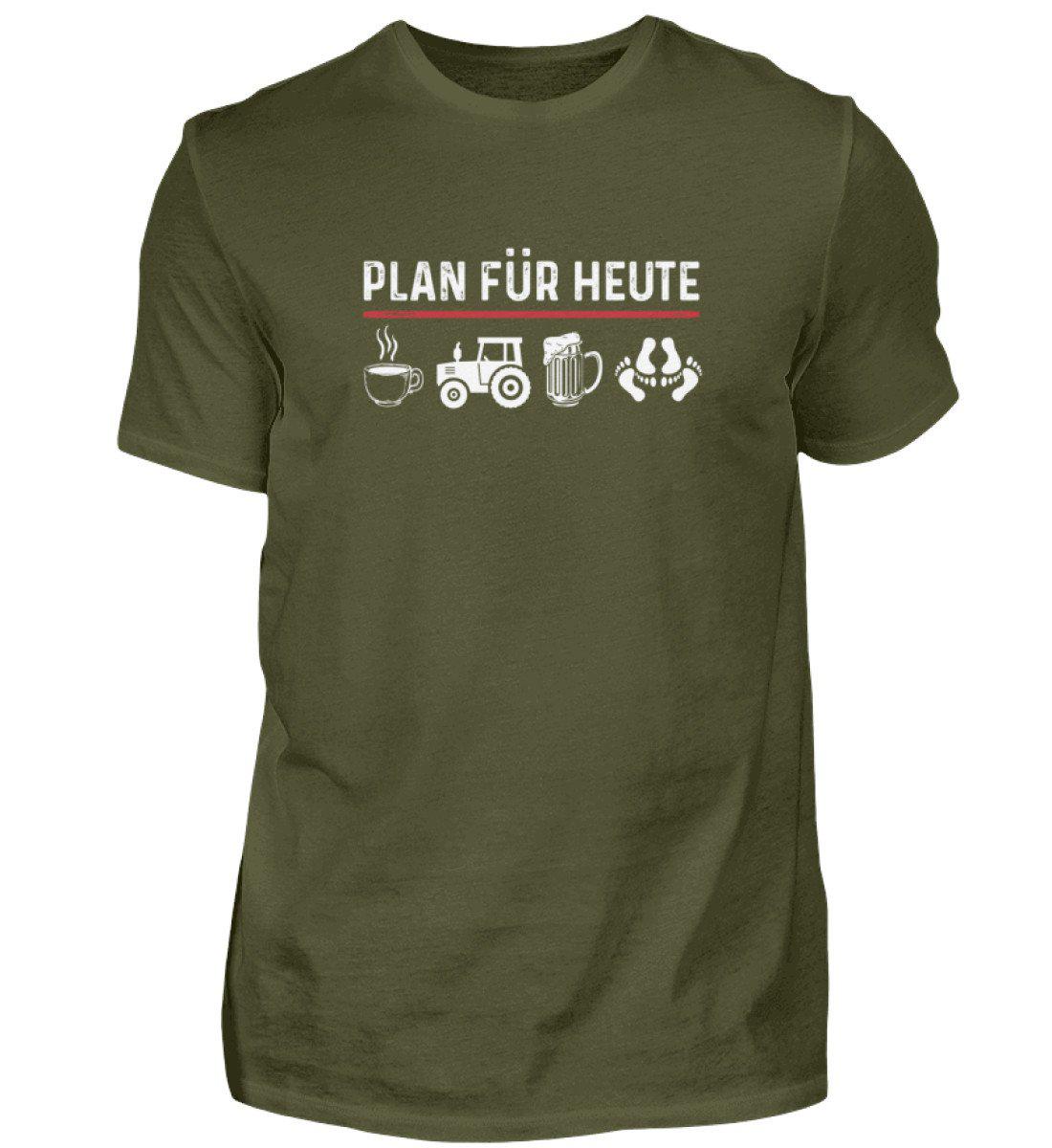 Plan für Heute 2 · Herren T-Shirt-Herren Basic T-Shirt-Urban Khaki-S-Agrarstarz