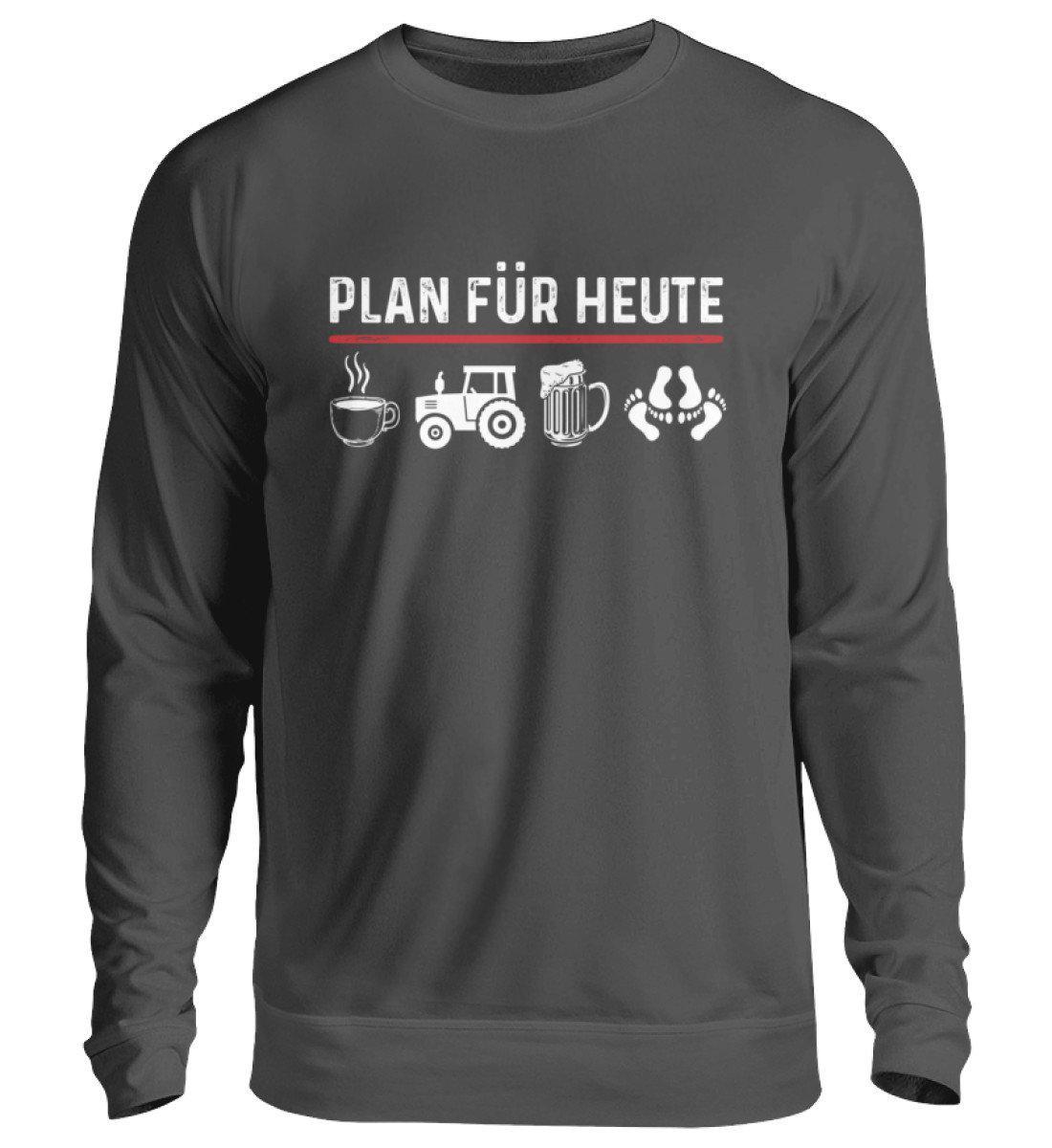 Plan für Heute 2 · Unisex Sweatshirt Pullover-Unisex Sweatshirt-Storm Grey (Solid)-S-Agrarstarz