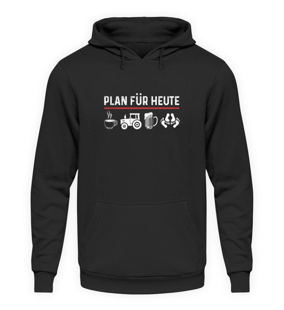 Plan für heute 2 · Unisex Kapuzenpullover Hoodie-Unisex Hoodie-Jet Black-S-Agrarstarz