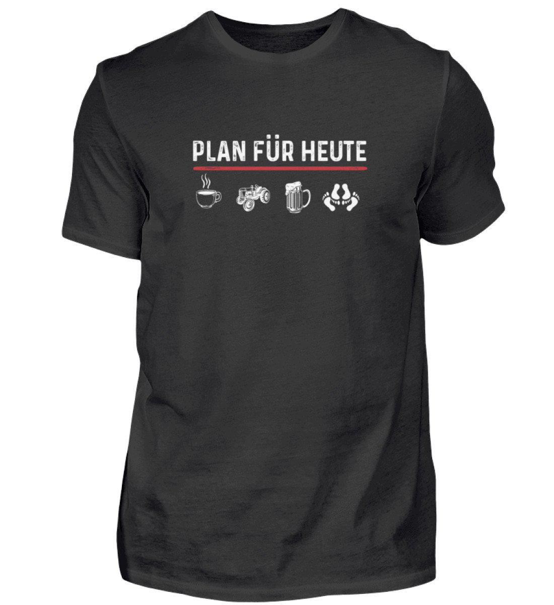 Plan für heute Traktor · Herren T-Shirt-Herren Basic T-Shirt-Agrarstarz