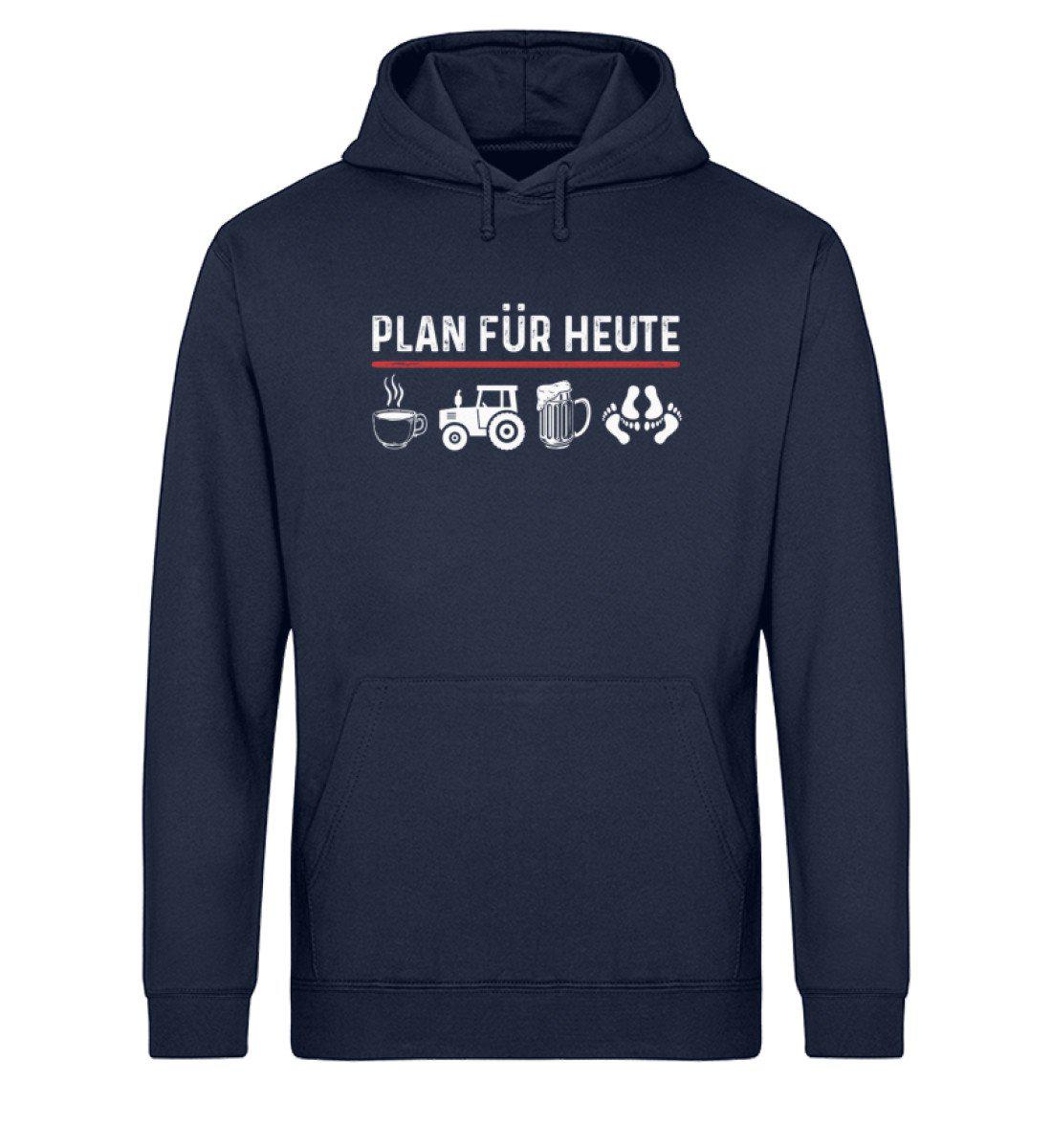 Plan für heute Traktor · Unisex Organic Hoodie-Drummer Hoodie ST/ST-French Navy-XS-Agrarstarz