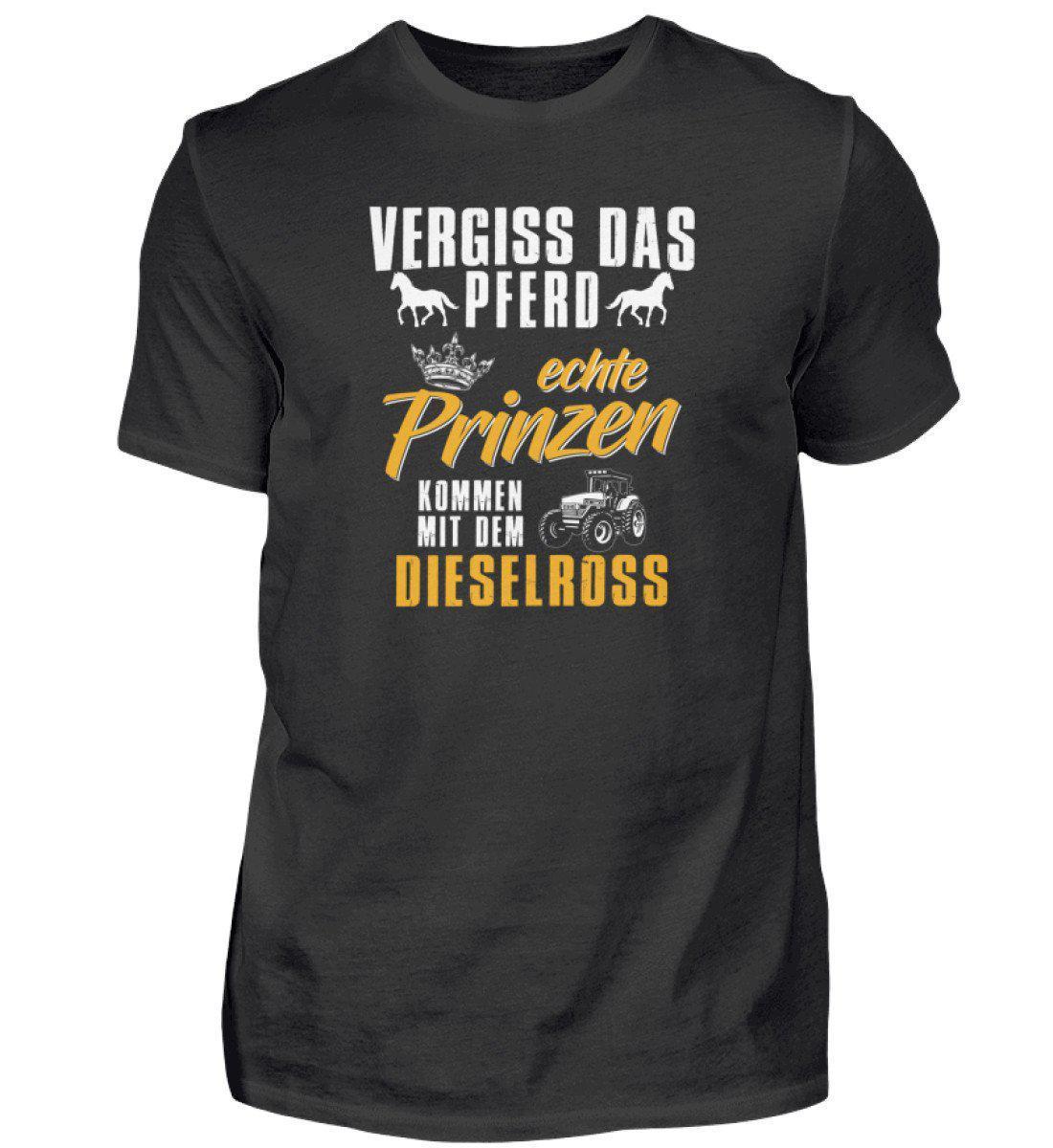 Prinzen Dieselross · Herren T-Shirt-Herren Basic T-Shirt-Black-S-Agrarstarz
