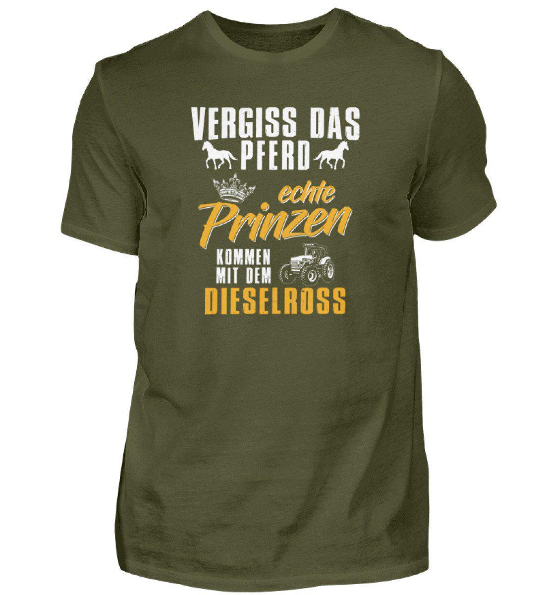 Prinzen Dieselross · Herren T-Shirt-Herren Basic T-Shirt-Urban Khaki-S-Agrarstarz