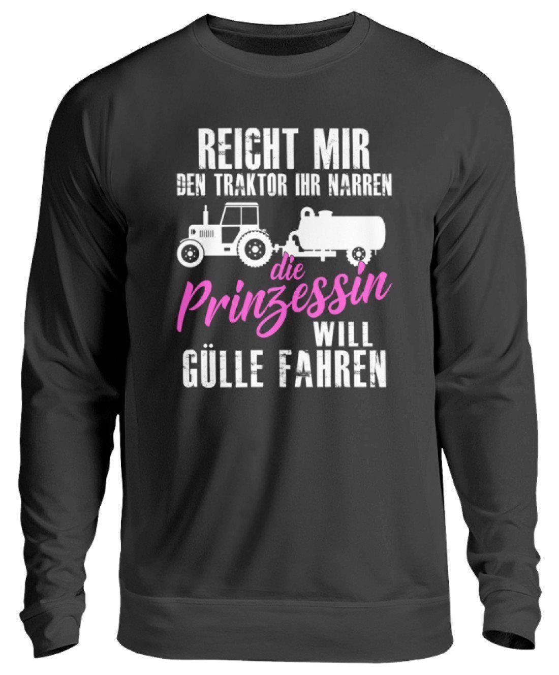 Prinzessin Gülle fahren · Unisex Sweatshirt Pullover-Unisex Sweatshirt-Jet Black-S-Agrarstarz