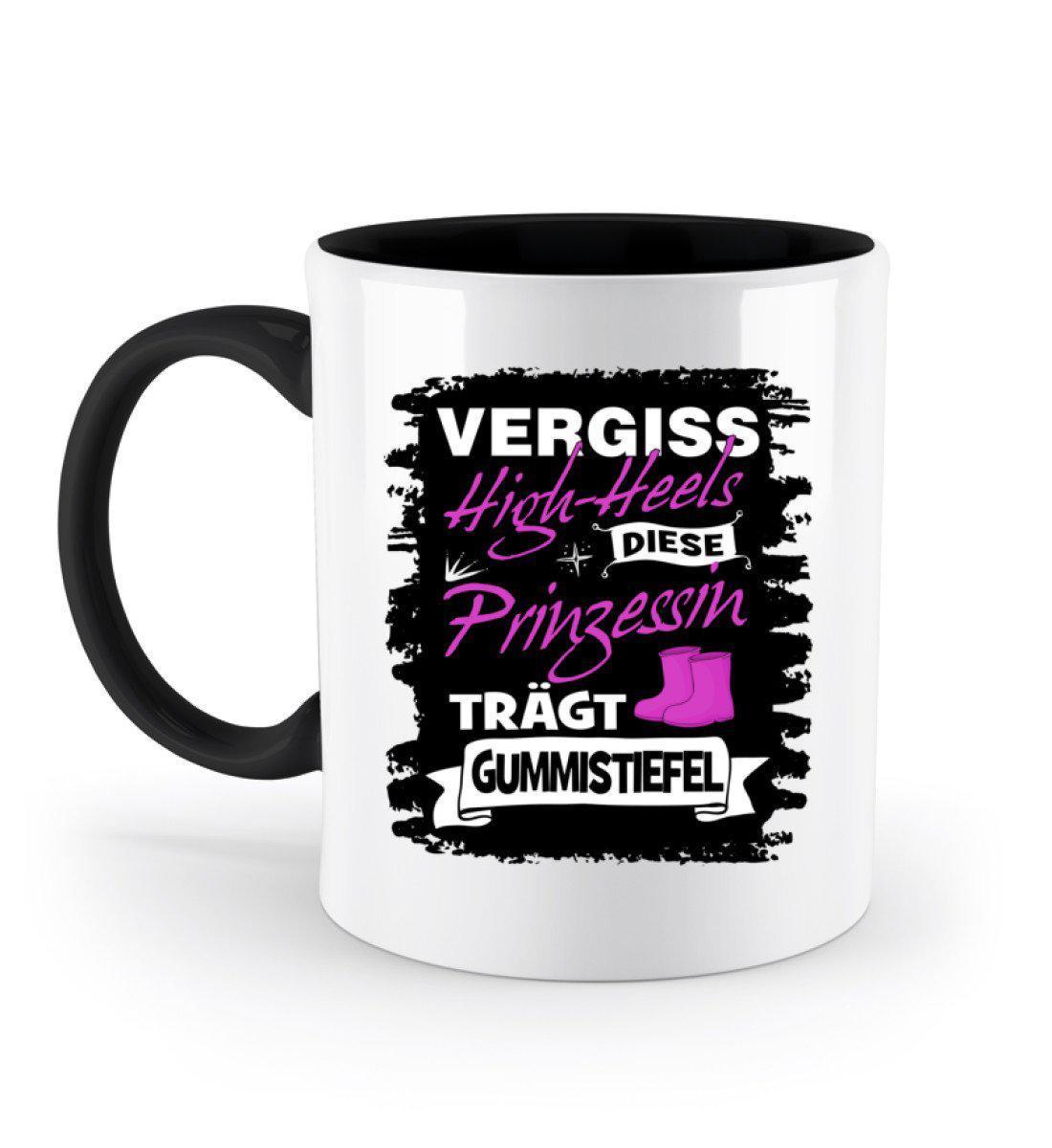 Prinzessin High-Heels Gummistiefel · Keramik Tasse zweifarbig-Keramik Tasse Zweifarbig-Black-330ml-Agrarstarz