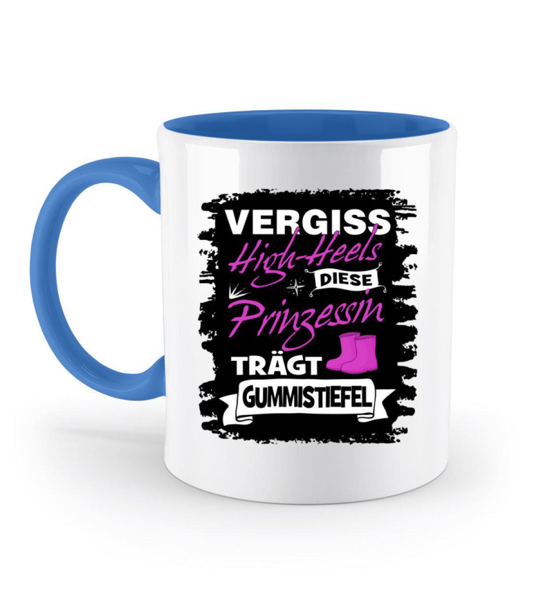 Prinzessin High-Heels Gummistiefel · Keramik Tasse zweifarbig-Keramik Tasse Zweifarbig-Blue-330ml-Agrarstarz