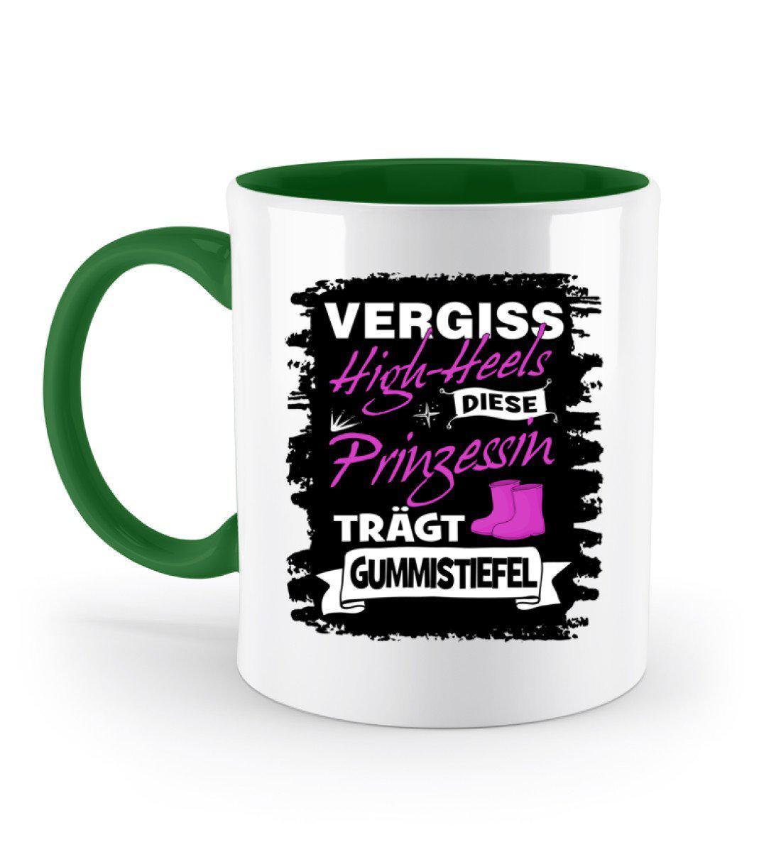 Prinzessin High-Heels Gummistiefel · Keramik Tasse zweifarbig-Keramik Tasse Zweifarbig-Irish Green-330ml-Agrarstarz