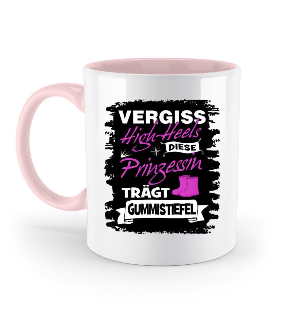 Prinzessin High-Heels Gummistiefel · Keramik Tasse zweifarbig-Keramik Tasse Zweifarbig-Powder Pink-330ml-Agrarstarz