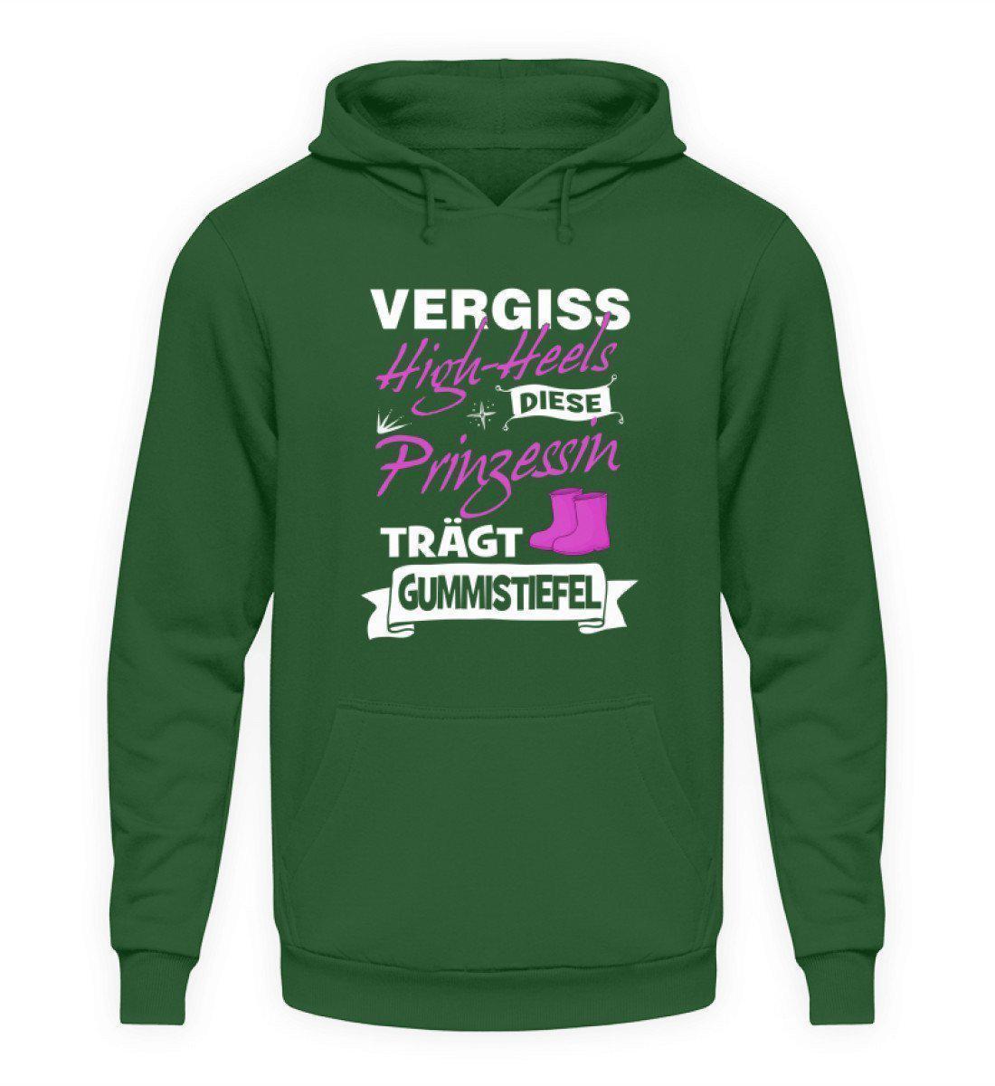 Prinzessin High-Heels Gummistiefel · Unisex Kapuzenpullover Hoodie-Unisex Hoodie-Bottle Green-L-Agrarstarz