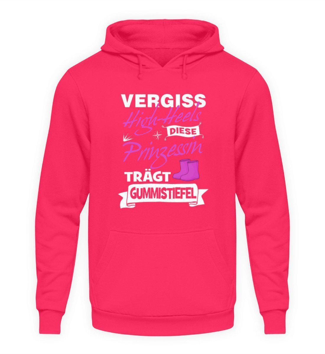 Prinzessin High-Heels Gummistiefel · Unisex Kapuzenpullover Hoodie-Unisex Hoodie-Hot Pink-L-Agrarstarz