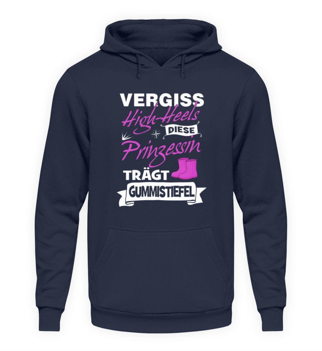 Prinzessin High-Heels Gummistiefel · Unisex Kapuzenpullover Hoodie-Unisex Hoodie-Oxford Navy-L-Agrarstarz