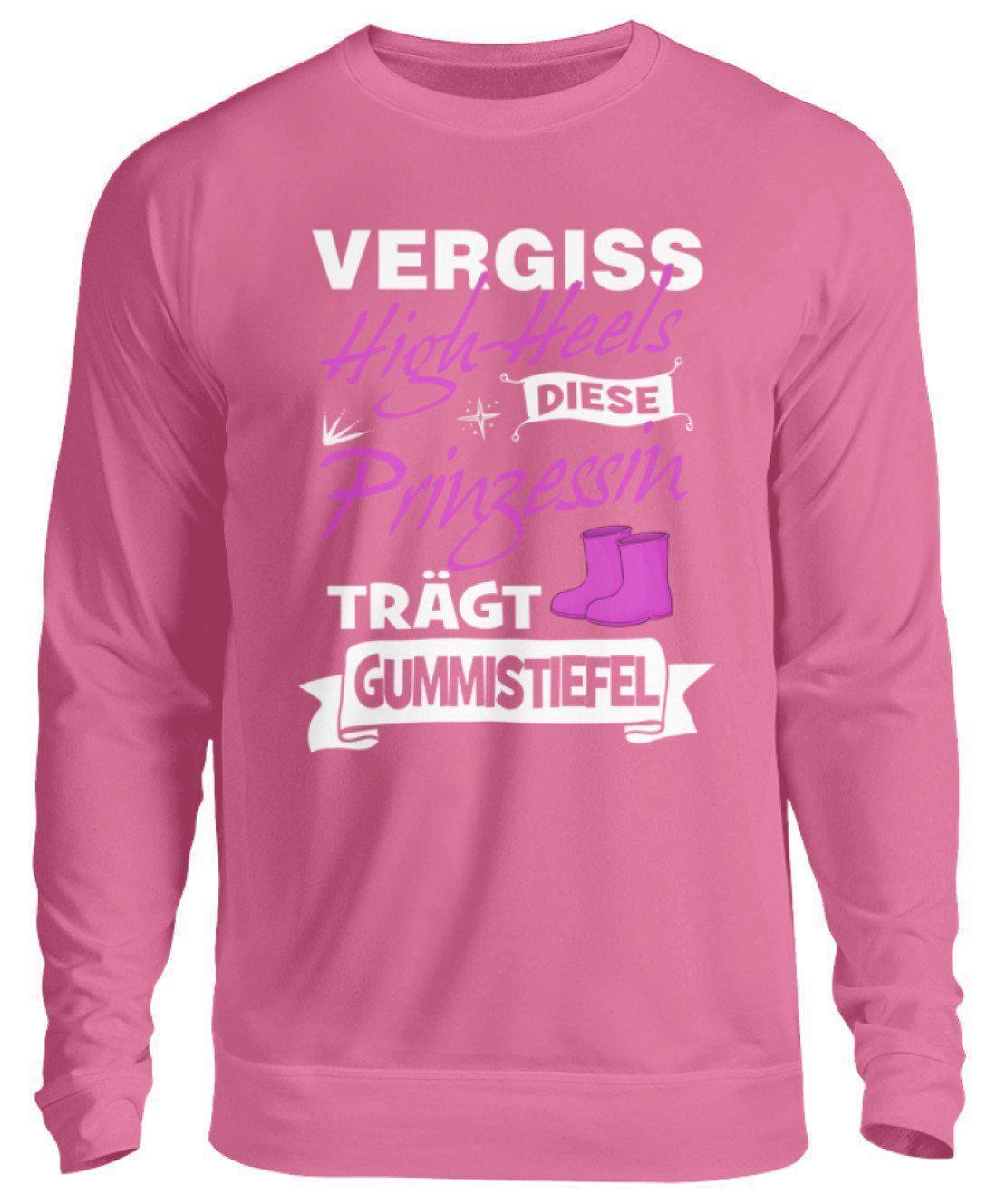 Prinzessin High-Heels Gummistiefel · Unisex Sweatshirt Pullover-Unisex Sweatshirt-Candyfloss Pink-S-Agrarstarz