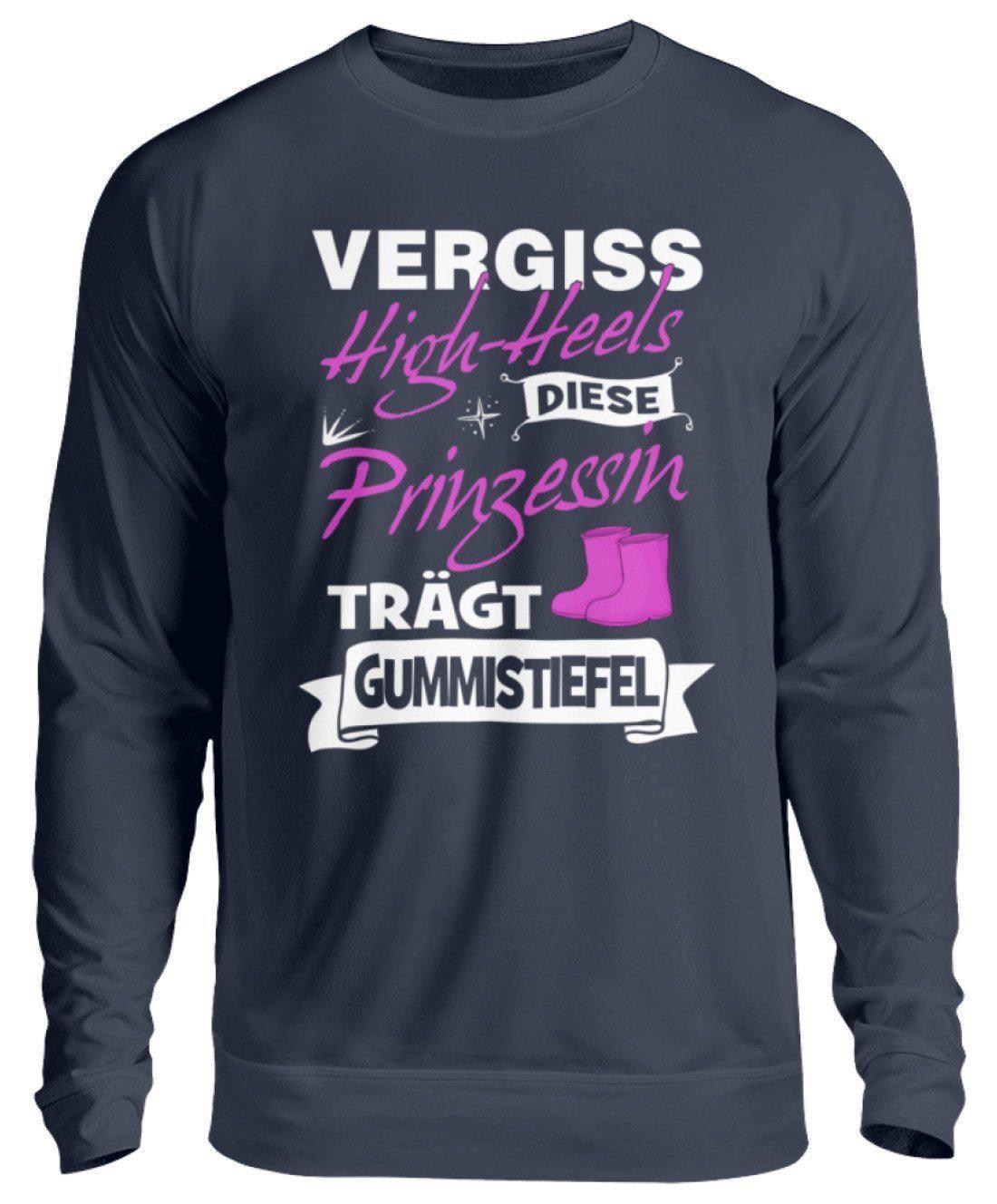 Prinzessin High-Heels Gummistiefel · Unisex Sweatshirt Pullover-Unisex Sweatshirt-Oxford Navy-S-Agrarstarz