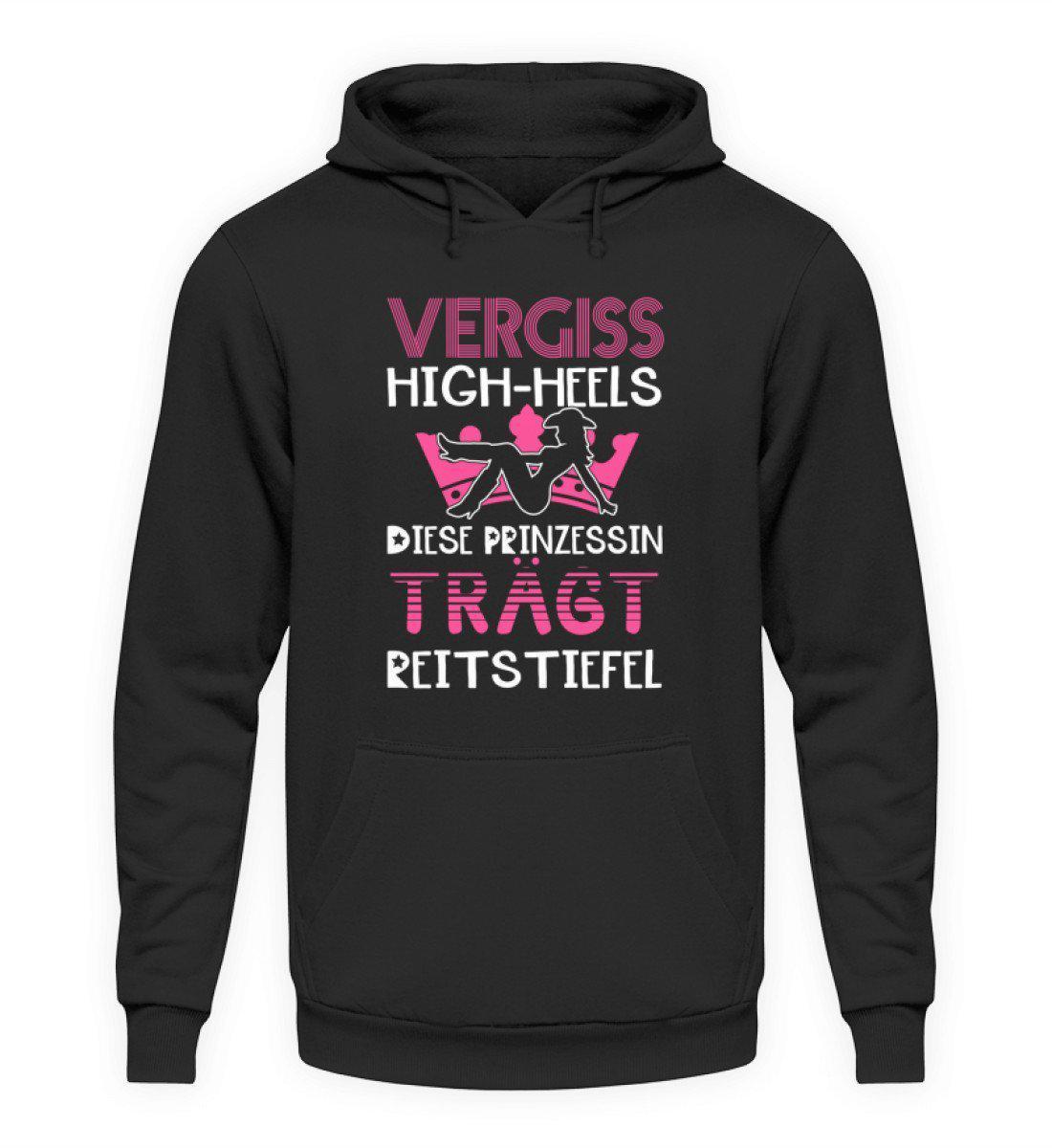 Prinzessin Reitstiefel · Unisex Kapuzenpullover Hoodie-Unisex Hoodie-Jet Black-S-Agrarstarz