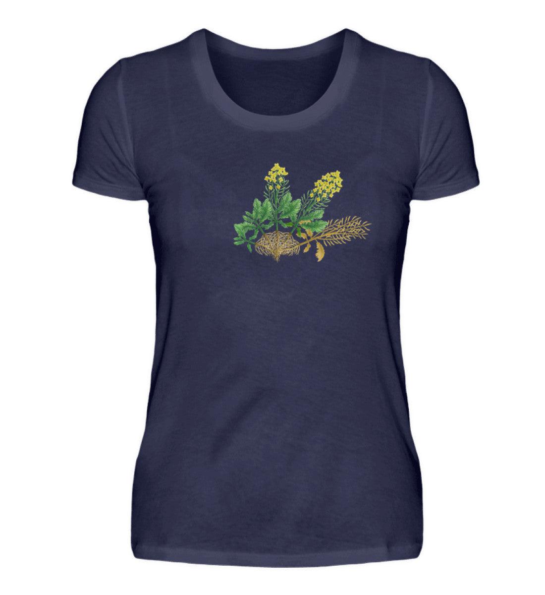 Raps Lebenszyklus · Damen T-Shirt-Damen Basic T-Shirt-Navy-S-Agrarstarz