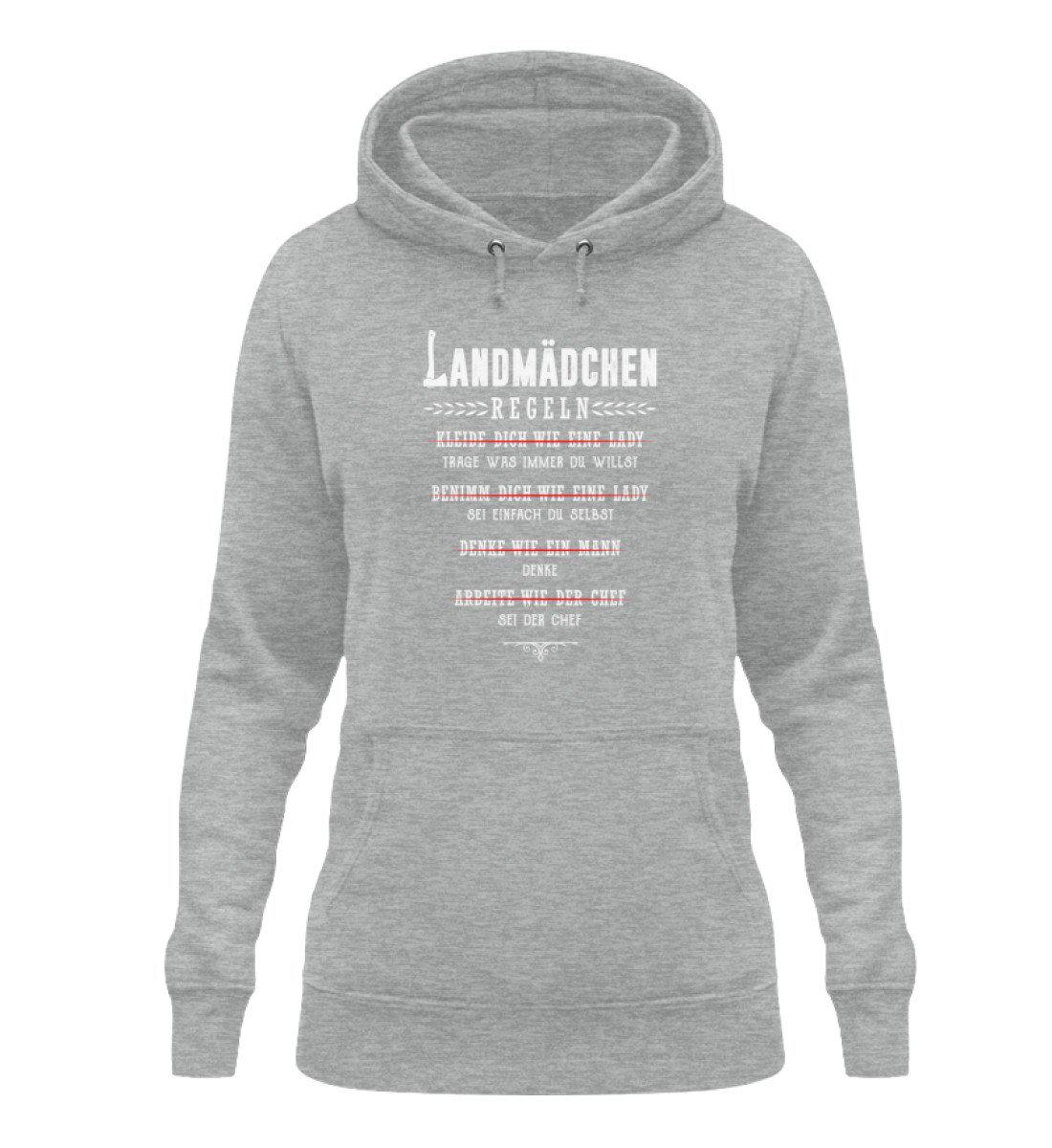 Regeln Landmädchen · Damen Hoodie-Damen Hoodie-Heather Sport Grey-XS-Agrarstarz