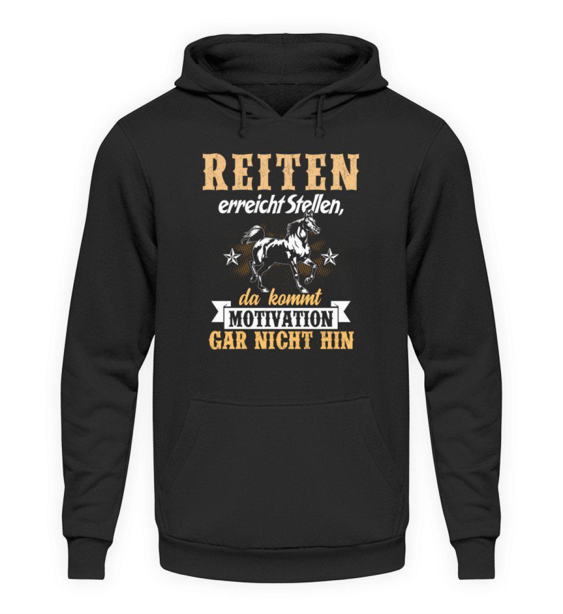 Reiten Motivation · Unisex Kapuzenpullover Hoodie-Unisex Hoodie-Jet Black-S-Agrarstarz